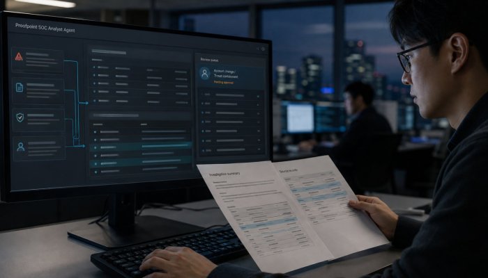 Proofpoint 보안 에이전트, 조사하지만 계정 차단은 사람이 한다