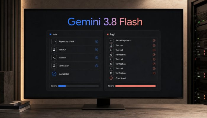 Gemini 3.8 Flash startet günstig – hoher Denkaufwand verbraucht mehr Tokens