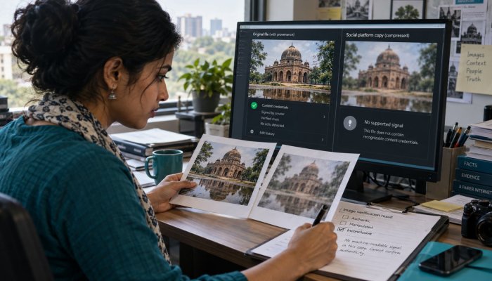 AI चित्र की मुहर गायब है? इसका अर्थ असली होना नहीं