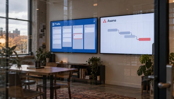 Asana или Trello: едноставната табла попушта кај сложен проект
