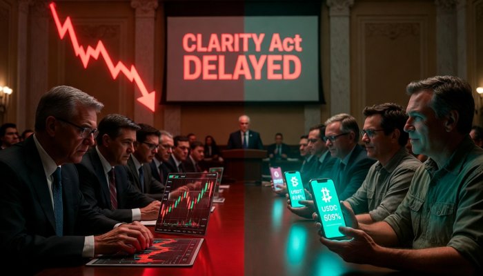 Битва за депозиты: Почему Сенат США откладывает «закон о ясности» (CLARITY Act)