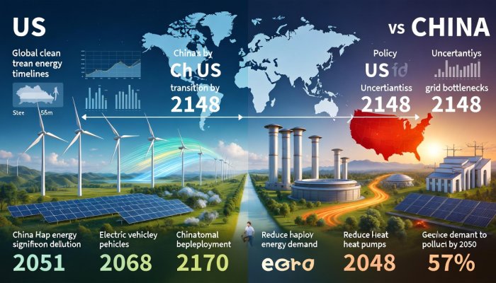 Stanford Study: Global Clean Energy Transition Timelines Reveal Stark Contrasts Between US and China
