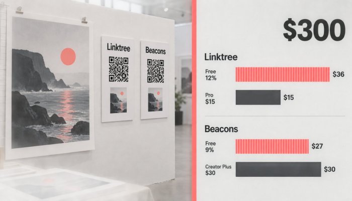 Linktree还是Beacons：月销300美元后，免费方案反而更贵