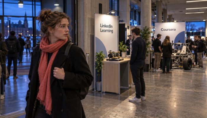 LinkedIn Learning eller Coursera: profilmerke møter formell tyngde