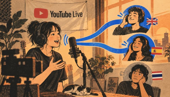 YouTube จะแปลเสียงไลฟ์สด แต่ภาษาไทยยังไม่อยู่ในรอบแรก