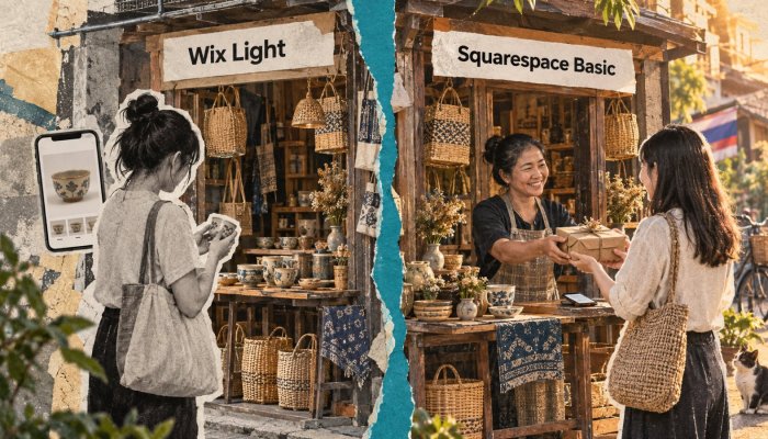 Wix หรือ Squarespace: เว็บถูกกว่าอาจเริ่มขายของไม่ได้