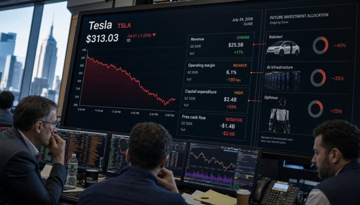 Tesla Stock After Q2 Earnings: Why TSLA Fell and What Matters Next