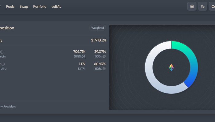 QUASA pool on DEX balancer - (50QUA-50USDT)