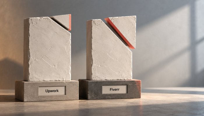 Upwork o Fiverr: una comisión variable compite con el recorte fijo del 20%
