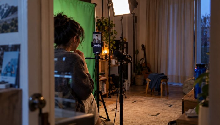 Latihan live YouTube kini privat—uji chat dan layar sebelum tayang