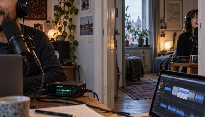 Descript eller Riverside: inspelningen och klippningen får olika vinnare