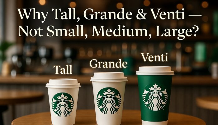 Why Does Starbucks Call Its Sizes Tall, Grande, and Venti Instead of Small, Medium, and Large?