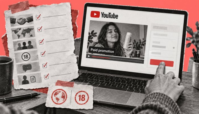 YouTube sponsorship নিজেই label করবে—দায় তবু creator-এর