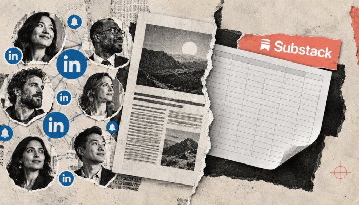 Substack还是LinkedIn通讯：先拿平台曝光，还是先握住邮箱名单
