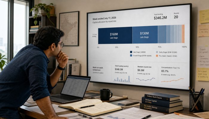 Indian Startups Raised $346.2M in the Week Ended July 17