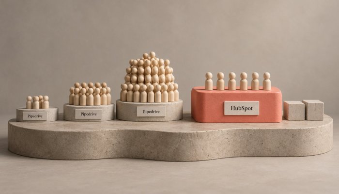HubSpot oder Pipedrive: Die CRM-Kosten kippen beim Wachstum
