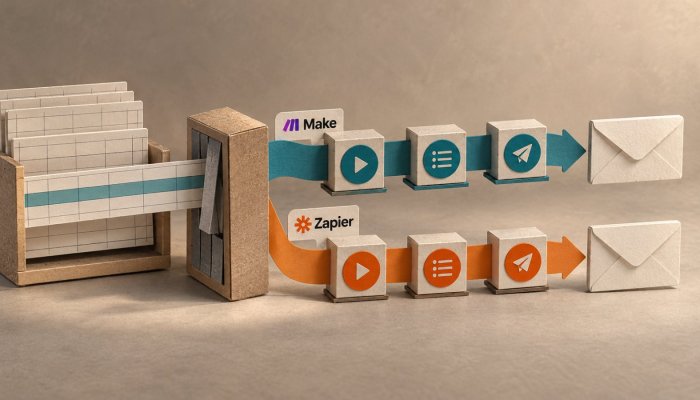 Make ar Zapier: pigi automatizacija priklauso nuo skaičiuojamo veiksmo