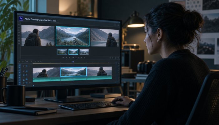 Premiere Generates Missing Video and Sound—Editors Still Choose the Model