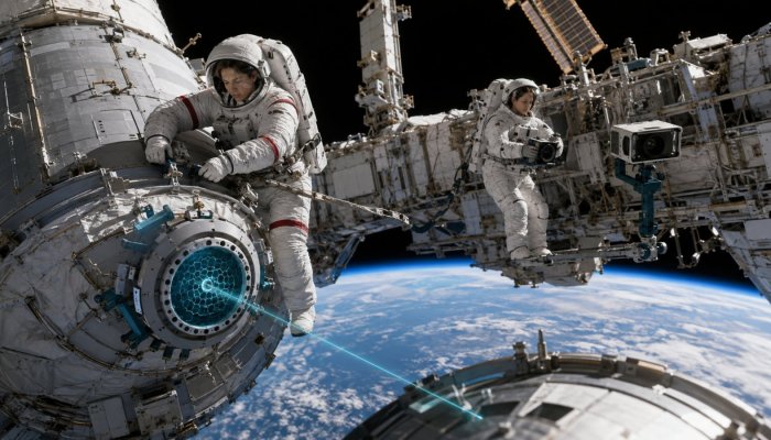 Adenot et Meir réparent l’ISS malgré une combinaison devenue moins mobile