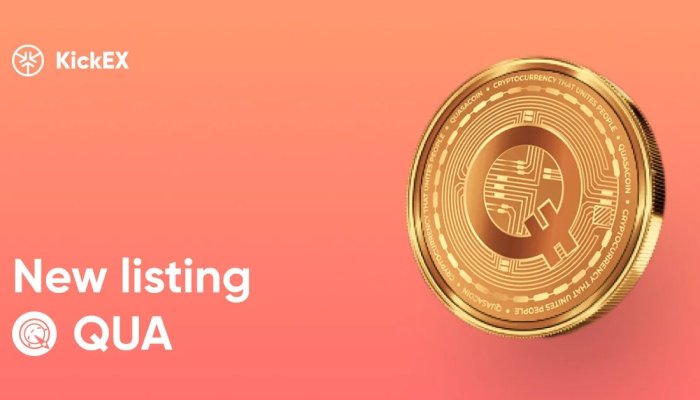 Successful start of QUA trading on KickEX