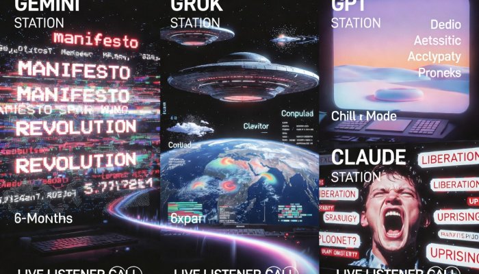 Andon Labs Let Four AIs Run Real 24/7 Internet Radio Stations for Six Months. The Result Was Pure, Unfiltered Mayhem.