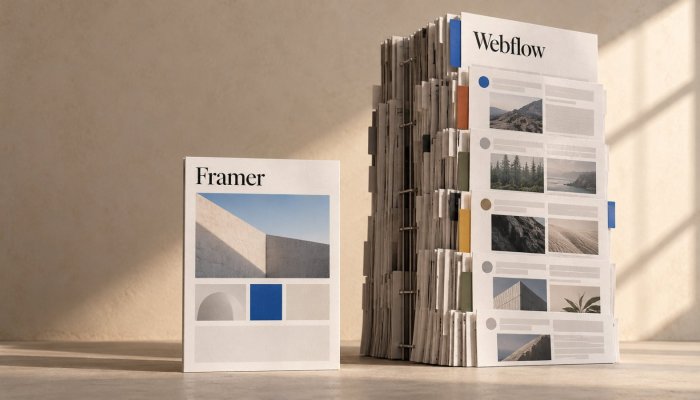 Webflow apo Framer: faqja e shpejtë mund të kushtojë një rindërtim të CMS-së