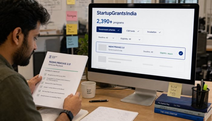 सरकार से स्टार्टअप फंडिंग: Startup Grants India पर 2,390+ योजनाएं