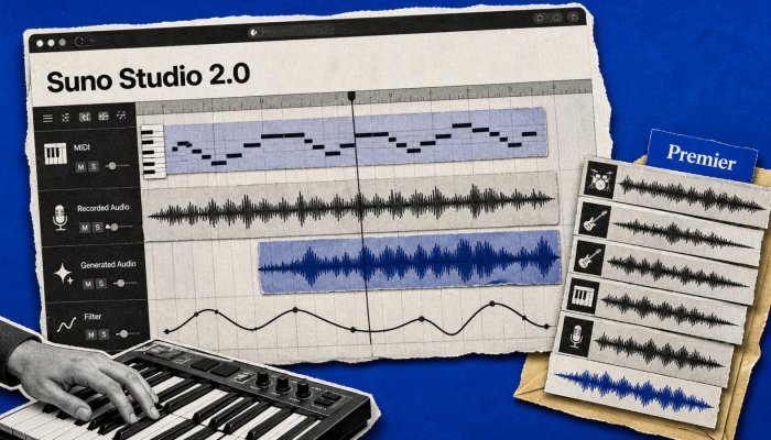 Suno Studio 2.0 Adds MIDI and Plugins—Unlimited Export Needs Premier
