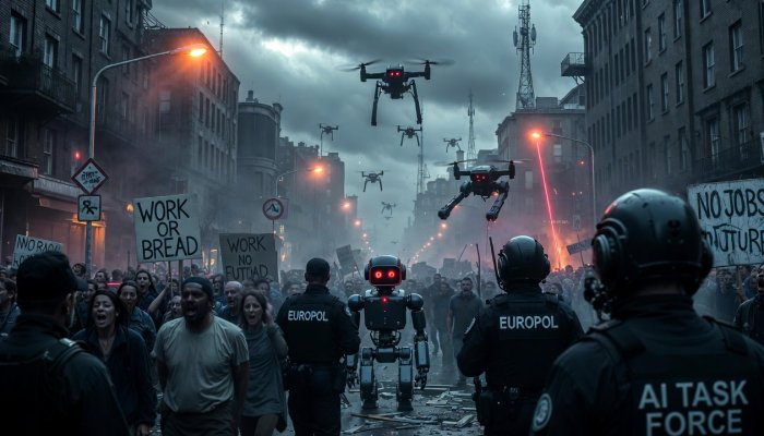 Killer Robots and Mass Riots Due to AI: Europol Paints a Grim Future