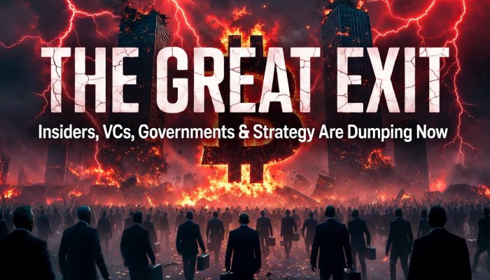 Part 9: The Great Exit – How Insiders, VCs, Governments, and Even Bitcoin’s Biggest Corporate Holder Are Dumping Right Now
