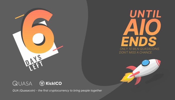 6 days left until the end of the QUASA AIO!