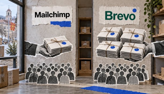 Mailchimp или Brevo: контактите и испратените пораки создаваат различна сметка
