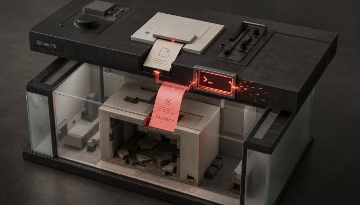 Qubes OS کی isolation ٹوٹی؛ ایک فائل نام dom0 کا اختیار دے سکتا ہے