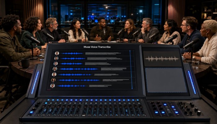 Muse Voice يفصل أكثر من 20 متحدثًا، لكن العربية غير موثقة ضمن اللغات المختبرة