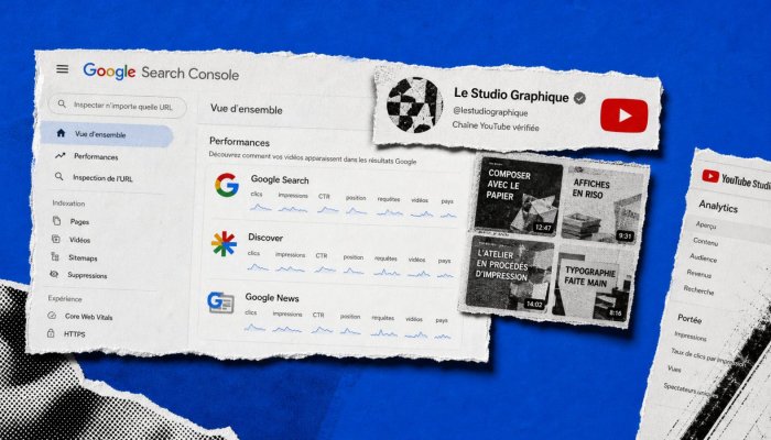 Search Console suit désormais une chaîne YouTube, mais pas ses impressions internes