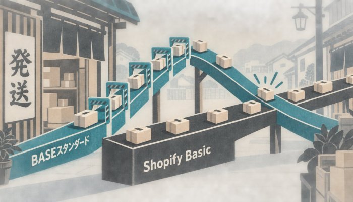 BASEかShopifyか、月額0円が高くなる売上の境目