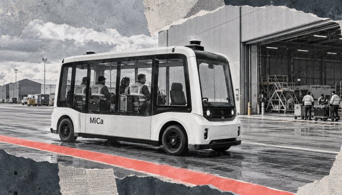 Tallinna lennujaama isejuhtiv buss sõidab pardal oleva turvajuhita