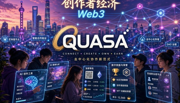 QUASA 推出全本地化中文平台，将其 Web3 创作者经济中心扩展至整个中文世界