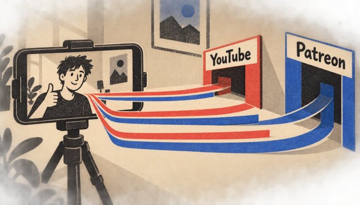 Patreon czy członkostwo YouTube? Wygoda kosztuje część wpłat