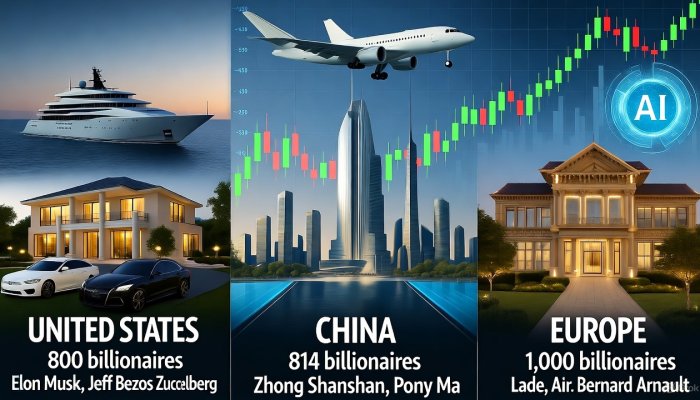 Global Billionaire Boom: 3,279 Tycoons Control $15 Trillion