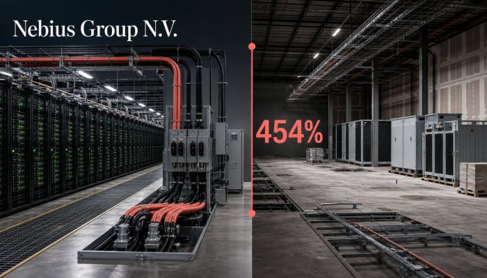 Nebius cresce 454%, mas a ação depende de uma expansão elétrica quase sem margem