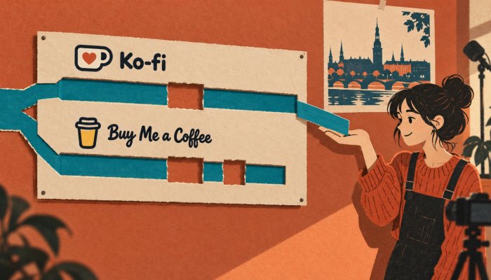 Ko-fi vai Buy Me a Coffee: mazu dzeramnaudu apēd fiksētā maksa