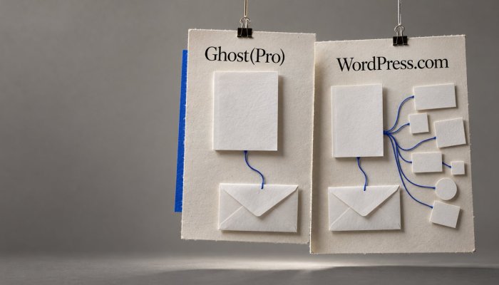 Ghost أم WordPress.com؟ النشرة المدمجة تقابل 60 ألف إضافة