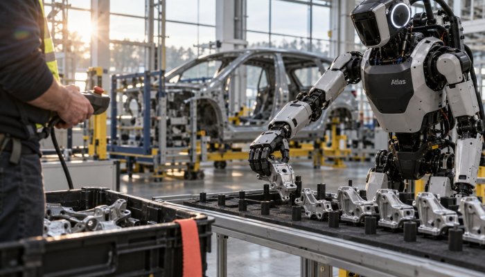 Atlas hyn në fabrikë: trajnimi i robotëve nis para prodhimit masiv