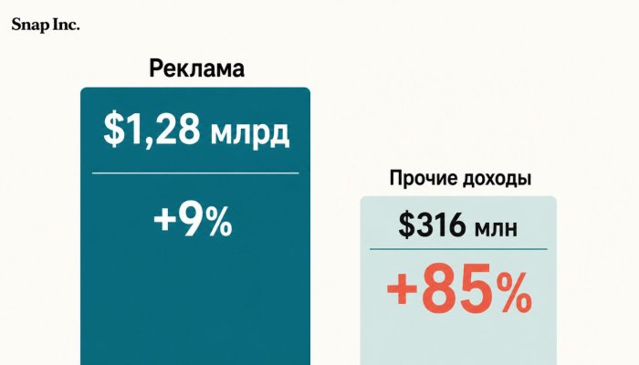 Snap ускорила выручку до 19% — подписки растут в девять раз быстрее рекламы
