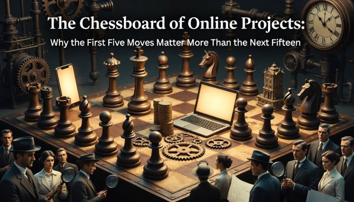The Chessboard of Online Projects: Why the First Five Moves Matter More Than the Next Fifteen