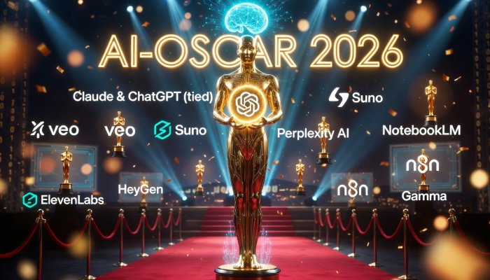 AI-Oscar 2026: QUASA Readers Crown Their Favorite AI Tools in Historic People’s Choice Awards