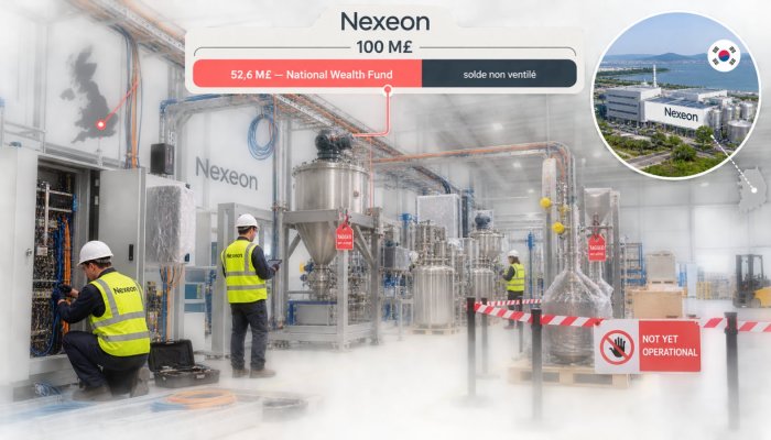 Nexeon réunit 100 M£ : l’État britannique apporte plus de la moitié