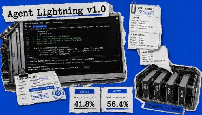Agent Lightning Gains 14.6 SWE-bench Points Inside a Real Harness