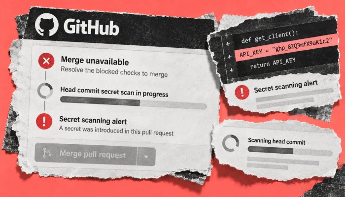 GitHub اب secrets والے PR merge روک سکتا ہے، مگر feature preview میں